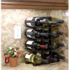 12-Bottle Wine Rack in Dark Espresso Finish Bamboo