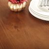 Square 39 x 39 inch Counter Height Brown Wood Dining Table