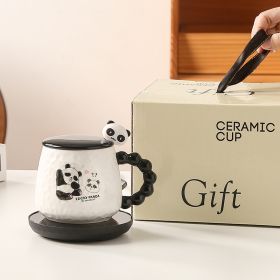 55 Degree Constant Temperature Cup Warm Set Cute Cartoon Panda (Option: 3style-EU)