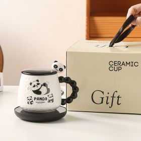 55 Degree Constant Temperature Cup Warm Set Cute Cartoon Panda (Option: 2style-AU)