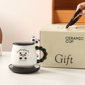 55 Degree Constant Temperature Cup Warm Set Cute Cartoon Panda (Option: 4style-AU)