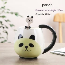 Cute Cartoon Animal Ceramic Cup (Option: Panda-301to400ml)