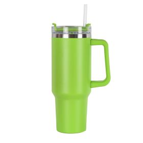 Stainless Steel Coffee Cup Handle Water Cup Cup Metal (Option: Green-40oz)