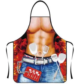 Party Creative Personalized Funny BBQ Catering Guest Apron (Option: 5 Models-80x60)