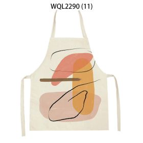 Simple Fabric Apron Kitchen Anti-fouling Work Clothes (Option: WQL2290 11-47 38cm)