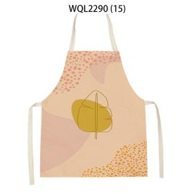 Simple Fabric Apron Kitchen Anti-fouling Work Clothes (Option: WQL2290 15-47 38cm)