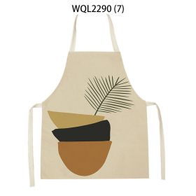 Simple Fabric Apron Kitchen Anti-fouling Work Clothes (Option: WQL2290 7-47 38cm)