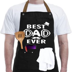 Apron Halter Contrast Color Men's Barbecue Overalls (Option: BAD EVER)