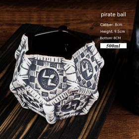 Personality Cocktail Glass Creative Cup Ceramic Cup (Option: Pirate Ball)