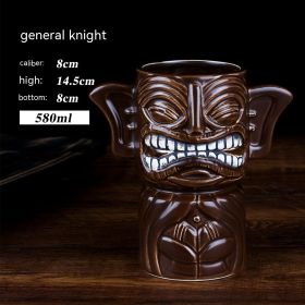 Personality Cocktail Glass Creative Cup Ceramic Cup (Option: General Knight)